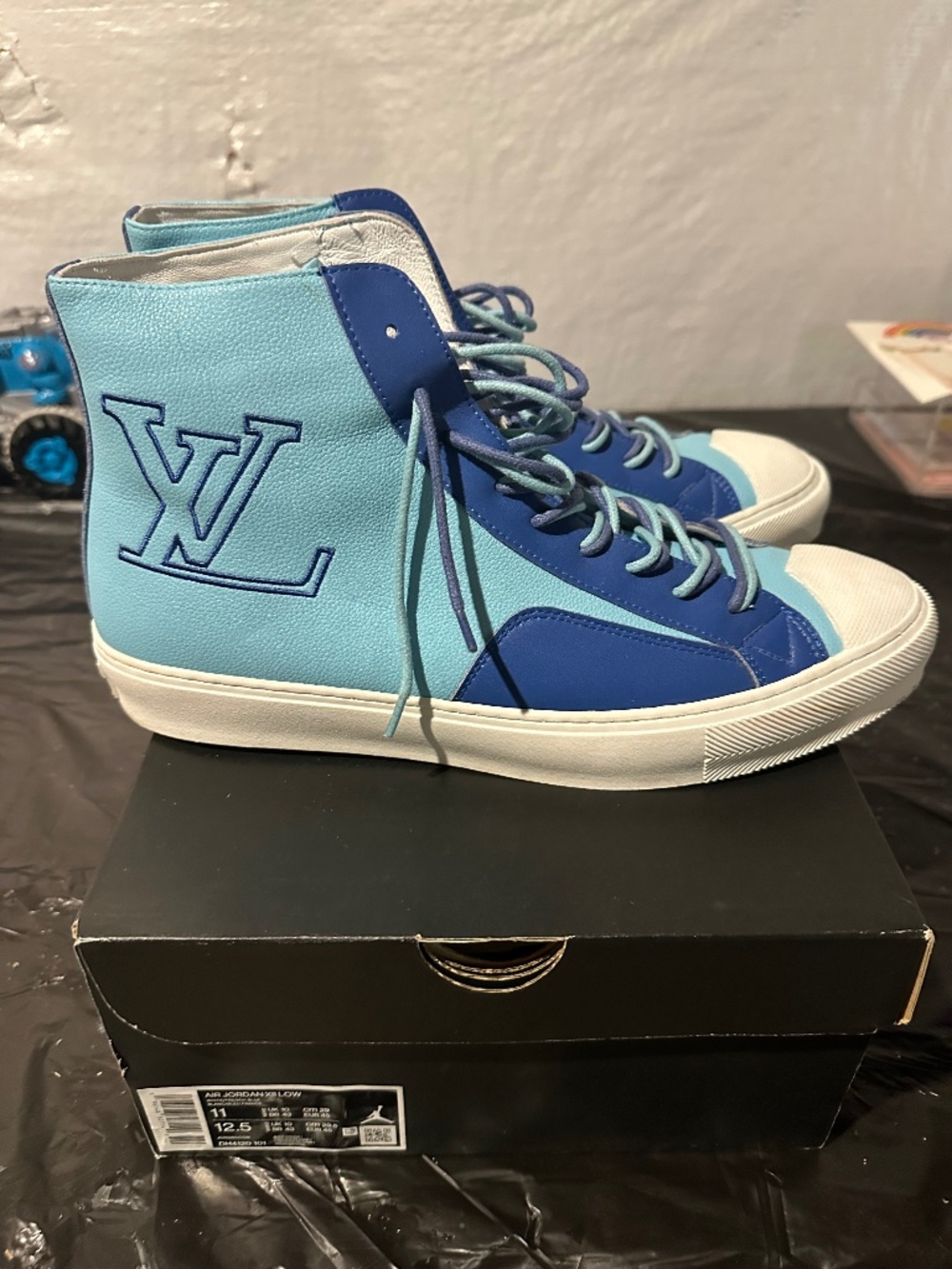 Louis Vuitton Tattoo Sneaker Boot- Blue